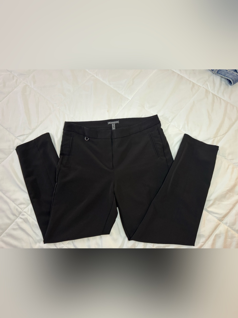 Adrianna Papell Black Women’s Dress Trousers - with Silver Detail on Front